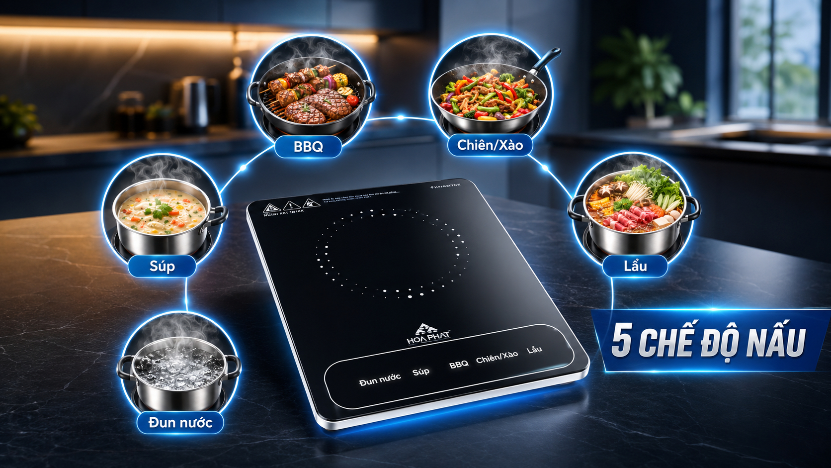 BẾP TỪ ĐƠN HPC 5S14H